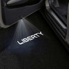 Jeep Jeep Liberty Door Stick On Puddle Lights Multiple Designs 2002–2012 LIBERTY Word - 1 Pair 2 Doors