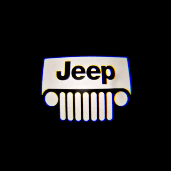 Jeep Jeep Wrangler Sahara Door Stick On Puddle Lights Multiple Designs 1997-2025 Jeep Logo 2