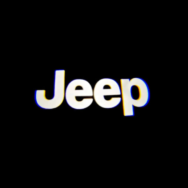 Jeep Jeep Wrangler Sahara Door Stick On Puddle Lights Multiple Designs 1997-2025 Jeep Word