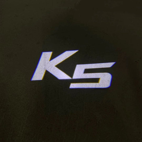 KIA KIA K5 1st/2nd/5th Gen Door Stick On Puddle Lights Multiple Designs 2000-2025 KIA K5 Logo 2