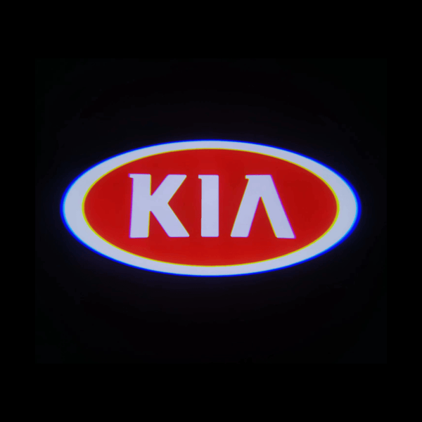 KIA KIA Telluride Door Stick On Puddle Lights Multiple Designs 2020-2025 KIA Logo 5