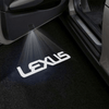 LEXUS Lexus Universal Door Stick On Puddle Lights Multiple Designs Lexus Logo 3 - 1 Pair 2 Doors