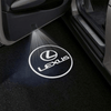 LEXUS Lexus Universal Door Stick On Puddle Lights Multiple Designs Lexus Logo 4 - 1 Pair 2 Doors