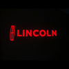 Lincoln Lincoln LS Premium Side Wing Mirror Puddle Lights Multiple Designs 2003-2006 Lincoln Logo With Word + Red
