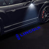 Lincoln Lincoln Navigator 3rd Gen Premium Side Wing Mirror Puddle Lights Multiple Designs 2007-2014 Lincoln Blue Logo With Word - 1 Set - 2 Lights