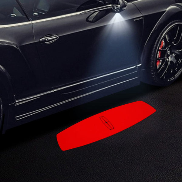 Lincoln Lincoln Navigator 3rd Gen Premium Side Wing Mirror Puddle Lights Multiple Designs 2007-2014 Lincoln Red Logo - 1 Set - 2 Lights