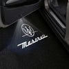 Maserati Maserati Universal Door Stick On Puddle Lights Multiple Designs Maserati Logo 3 - 1 Pair 2 Doors
