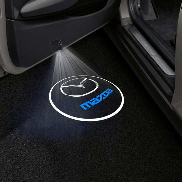 Mazda Mazda 3 Door Stick On Puddle Lights Multiple Designs 2003-2025 Mazda Logo 4 - 1 Set - 2 Doors