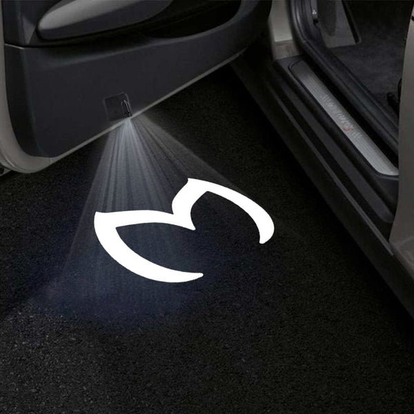 Mazda Mazda CX-50 Door Stick On Puddle Lights Multiple Designs 2023-2025 Mazda Logo 6 - 1 Set - 2 Doors