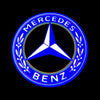 Mercedes Benz Mercedes-Benz A-Class 1st Gen W168 Door Stick On Puddle Lights Multiple Designs 1997-2004 Mercedes-Benz Logo 3