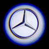 Mercedes Benz Mercedes-Benz A-Class 1st Gen W168 Door Stick On Puddle Lights Multiple Designs 1997-2004 Mercedes-Benz Logo 4