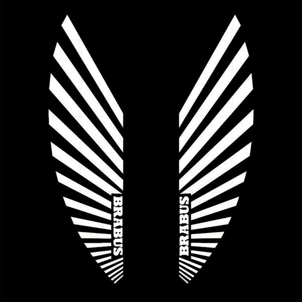 Mercedes Benz Mercedes-Benz G-Class W463A/W464 Premium Side Wing Mirror Puddle Lights Multiple Designs 2018-2025 BRABUS Wings Logo