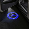 Mercedes Benz Mercedes-Benz GLE 1st gen W163 Door Stick On Puddle Lights Multiple Designs - 1998–2005 Mercedes-Benz Logo 3 - 1 Set - 2 Doors