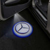 Mercedes Benz Mercedes-Benz GLE 1st gen W163 Door Stick On Puddle Lights Multiple Designs - 1998–2005 Mercedes-Benz Logo 4 - 1 Set - 2 Doors