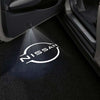 Nissan Nissan Leaf Door Stick On Puddle Lights Multiple Designs 2011-2025 Nissan Logo 2 - 1 Set - 2 Doors