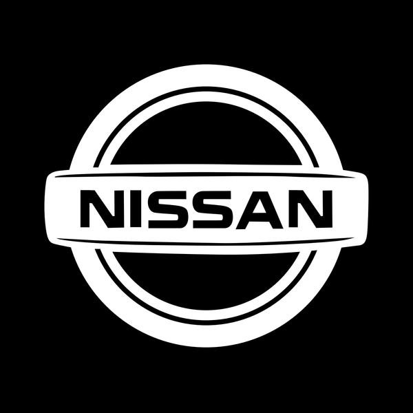 Nissan Nissan Sentra Door Stick On Puddle Lights Multiple Designs 2000-2025 Nissan Logo 1 - 1 Set - 2 Doors
