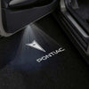 Pontiac Gobo Puddle Lights Various Designs LED Projectors for Pontiac Pontiac Logo with Word- 1 Pair 2 Doors