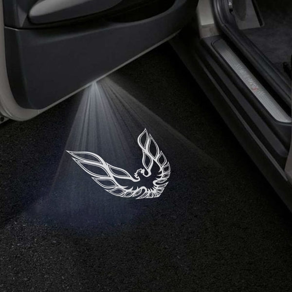 Pontiac Gobo Puddle Lights Various Designs LED Projectors for Pontiac Trans Am Logo - 1 Pair - 2 Doors