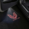Pontiac Gobo Puddle Lights Various Designs LED Projectors for Pontiac Trans Am Logo with Word - 1 Pair - 2 Doors