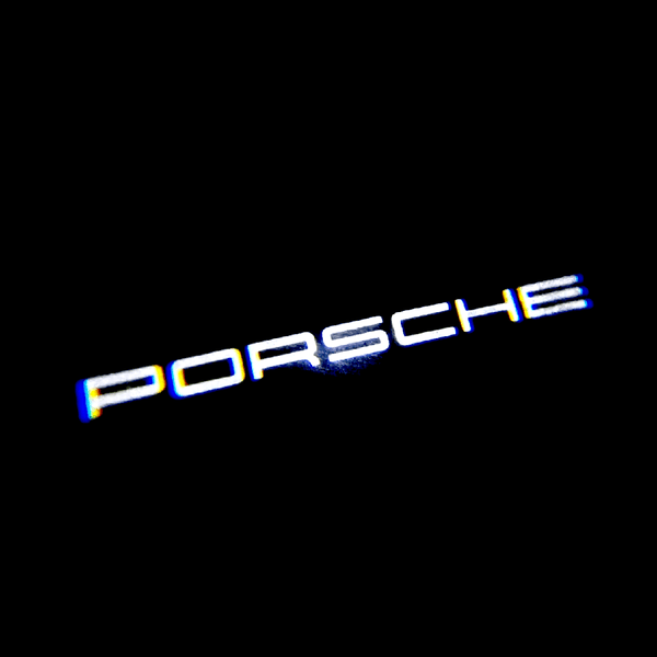 PORSCHE Porsche Universal Door Stick On Puddle Lights Multiple Designs