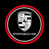 PORSCHE Porsche Universal Door Stick On Puddle Lights Multiple Designs