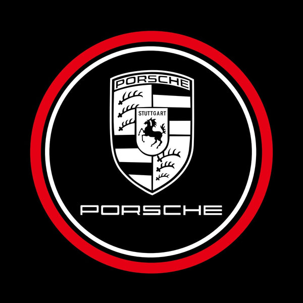 PORSCHE Porsche Universal Door Stick On Puddle Lights Multiple Designs