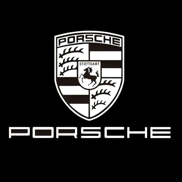 PORSCHE Porsche Universal Door Stick On Puddle Lights Multiple Designs