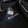 Rivian Rivian R1T Door Stick On Puddle Lights Multiple Designs 2022-2025 Rivian Logo 1 - 1 Set - 2 Doors