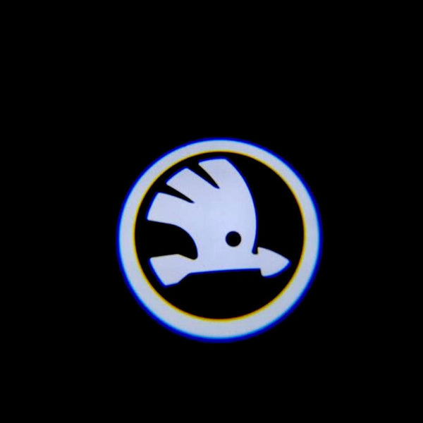 Skoda Skoda Universal Door Stick On Puddle Lights Multiple Designs