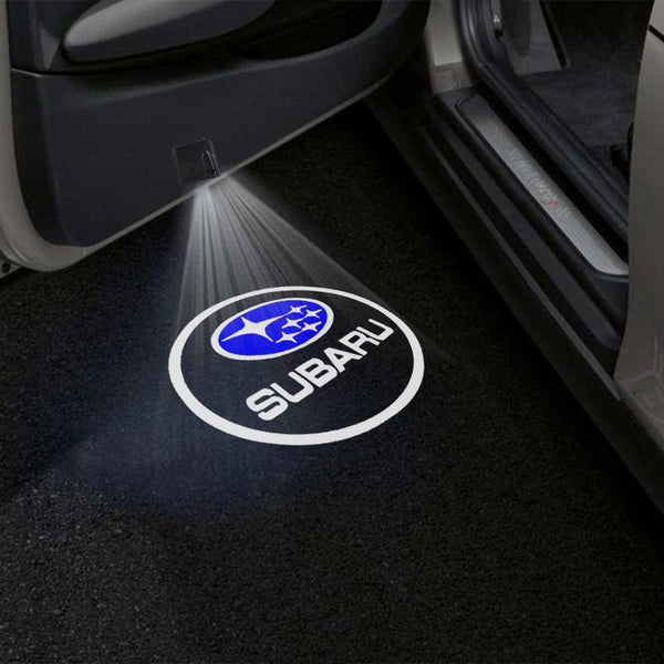 Subaru Subaru Impreza 2nd/3rd Gen Door Stick On Puddle Lights Multiple Designs 2001-2014 Subaru Logo 2 - 1 Set - 2 Doors