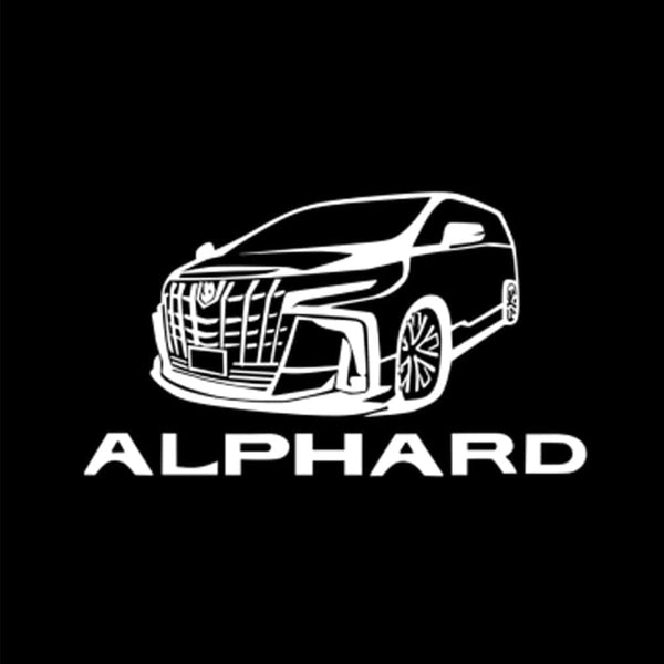 Toyota Toyota Alphard 1st Gen AH10 Door Stick On Puddle Lights Multiple Designs 2002-2008 Alphard + CAR