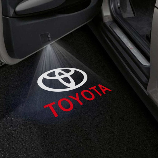 Toyota Toyota Corolla Cross Door Stick On Puddle Lights Multiple Designs 2022–2025 Toyota Logo 2 - 1 Set - 2 Doors