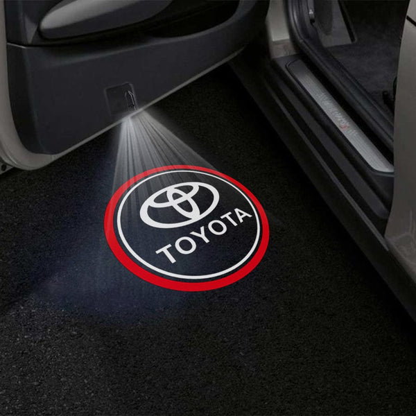 Toyota Toyota Corolla Cross Door Stick On Puddle Lights Multiple Designs 2022–2025 Toyota Logo 7 - 1 Set - 2 Doors