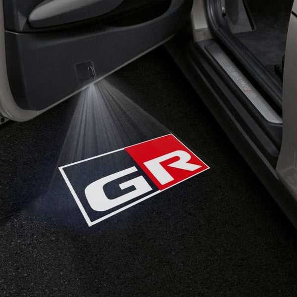 Toyota Toyota GR Corolla Door Stick On Puddle Lights Multiple Designs 2023-2025 GR Logo - 1 Set - 2 Doors