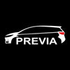 Toyota Toyota Previa 2nd Gen XR30/XR40 Door Stick On Puddle Lights Multiple Designs 2000-2005 Previa + CAR