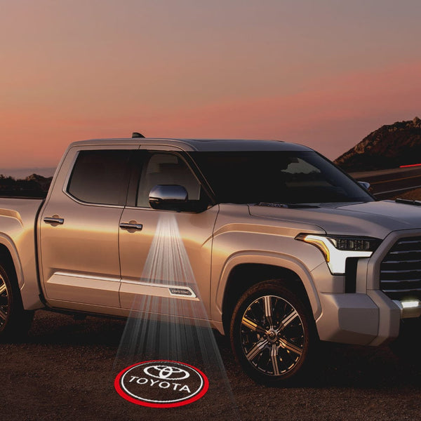 Toyota Toyota Tundra 2nd Gen Platinum Premium Side Wing Mirror Puddle Lights Multiple Designs 2007-2021 Toyota Logo 2 - 1Pair 2 Side Mirror Lights