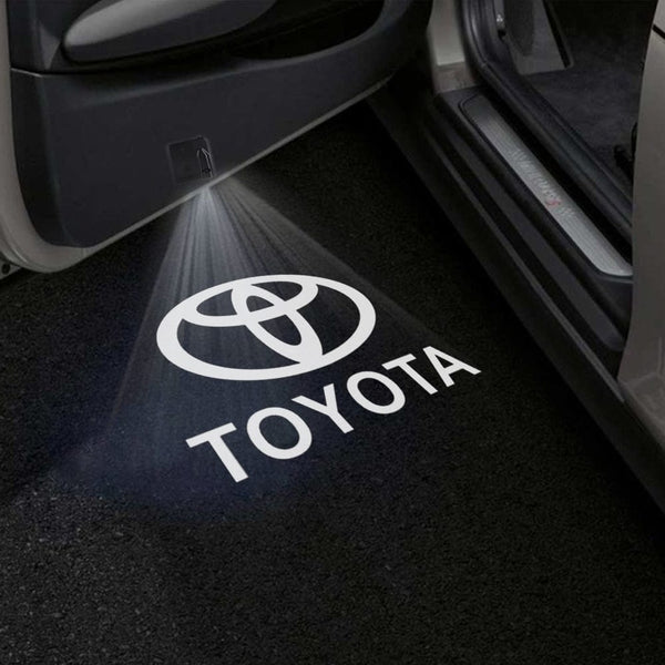 Toyota Toyota Yaris Door Stick On Puddle Lights Multiple Designs 1999-2025 Toyota Logo 1 - 1 Set - 2 Doors