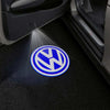 VOLKSWAGEN Volkswagen Fox Door Stick On Puddle Lights Multiple Designs 2003-2021 Volkswagen Logo 2 - 1 Set - 2 Doors
