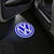 VOLKSWAGEN Volkswagen ID.4 Door Stick On Puddle Lights Multiple Designs 2021-2025 Volkswagen Logo 2 - 1 Set - 2 Doors