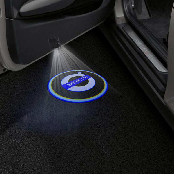 VOLVO Volvo EX40 Door Stick On Puddle Lights Multiple Designs 2018-2025 Volvo Logo 4 - 1 Set - 2 Doors