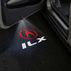 ACURA Acura ILX Door Stick On Puddle Lights Multiple Designs 2013–2022 Acura With ILX Logo 1 - 1 Pair 2 Doors