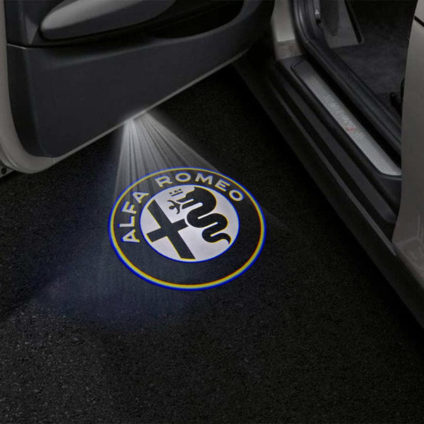Alfa Romeo Alfa Romeo 147 Premium Puddle Lights Multiple Designs 2001–2010 Alfa Romeo Logo - 1 Set - 2 Doors