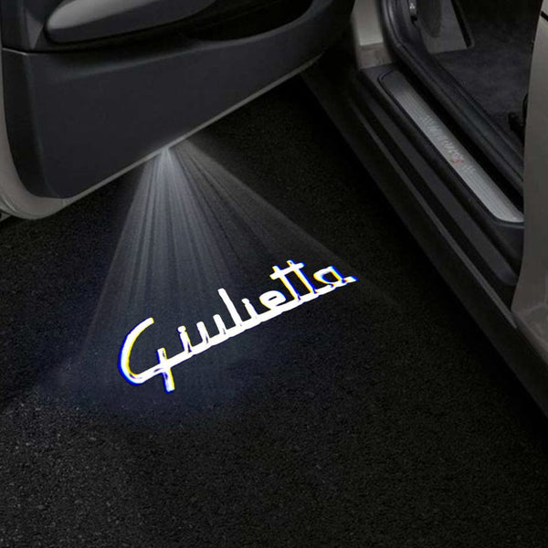Alfa Romeo Alfa Romeo Giulietta 940 Premium Puddle Lights Multiple Designs 2011–2020 Giulietta Word - 1 Set - 2 Doors