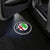 Alfa Romeo Alfa Romeo Universal Door Stick On Puddle Lights Multiple Designs Alfa Romeo Logo 1 - 1 Pair 2 Doors