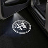 Alfa Romeo Alfa Romeo Universal Door Stick On Puddle Lights Multiple Designs Alfa Romeo Logo 3 - 1 Pair 2 Doors