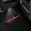 Alfa Romeo Alfa Romeo Universal Door Stick On Puddle Lights Multiple Designs Alfa Romeo Logo 5 - 1 Pair 2 Doors