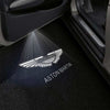Aston Martin White Logo - 1 Pair - 2 Doors