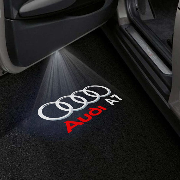 Audi Audi A7 Premium Puddle Lights Multiple Designs 2010-2025 Audi A7 Logo 2 - 1 Set - 2 Doors / Audi A7 4G8 2010–2018