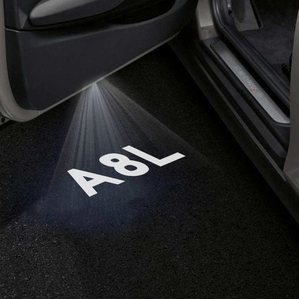 Audi Audi A8 Premium Door Puddle Lights Multiple Designs 2002- 2026 Audi A8L Logo 2 - 1 Pair - 2 Door