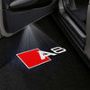 Audi Audi A8 Premium Puddle Lights Multiple Designs 2003- 2025 Audi A8 Logo - 1 Set - 2 Doors / Audi A8 D3 2003–2010